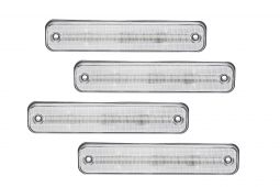 Hummer H2 and H2 SUT LED Clear Side Marker Lamp Set